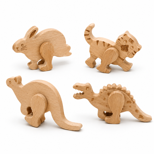 Wooden Animal Ramp Walker Set.